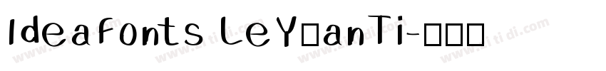 IdeaFonts LeYuanTi字体转换